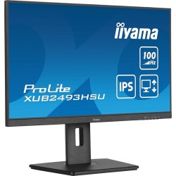 iiyama ProLite XUB2493HSU-B7 Monitorius 24'' IPS, FHD 1920x1080, 1 ms, 300 cd/m2, 100 Hz, Juoda