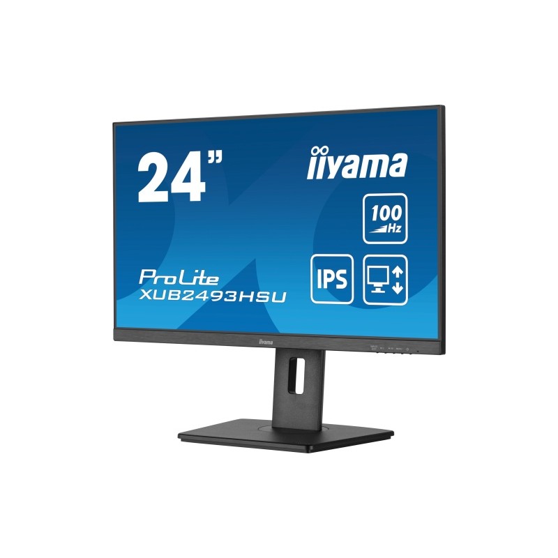 iiyama ProLite XUB2493HSU-B7 Monitorius 24'' IPS, FHD 1920x1080, 1 ms, 300 cd/m2, 100 Hz, Juoda