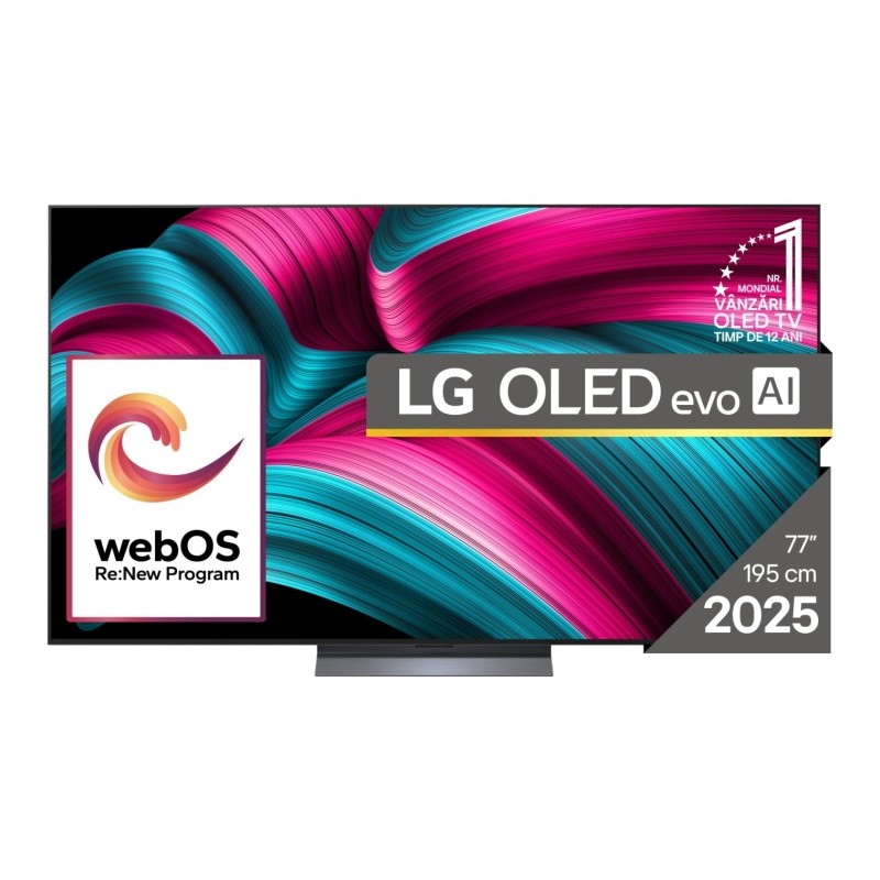 LG OLED evo AI OLED77C51LA (2025) Televizorius 77'' 4K UHD 3840x2160, Smart TV, Juoda