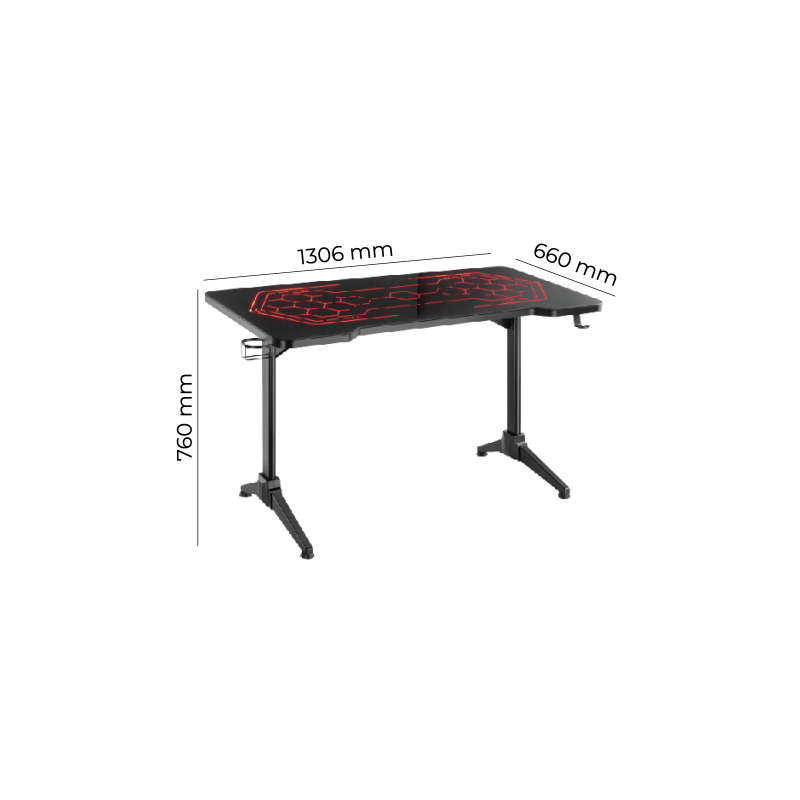 Up Up CyberArena RGB Žaidimo stalas (SPEC)