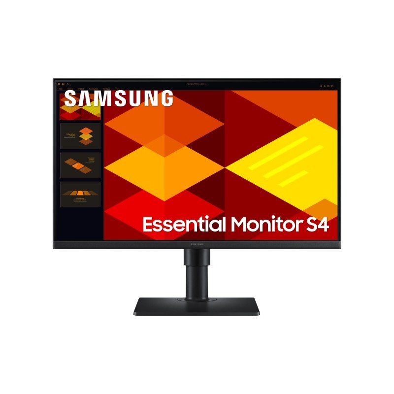 Samsung Essential S4 S40GD Monitorius 24'' IPS FHD 1920x1080, 5 ms, 250 cd/m2, 100 Hz, Juoda