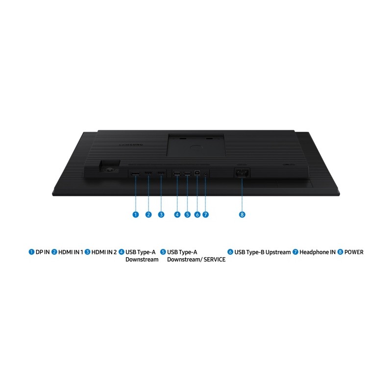 Samsung Essential S4 S40GD Monitorius 24'' IPS FHD 1920x1080, 5 ms, 250 cd/m2, 100 Hz, Juoda