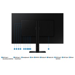 Samsung ViewFinity S6 S60UD Monitorius 32'' IPS QHD 2560x1440, 5 ms, 350 cd/m2, 100 Hz, Juoda