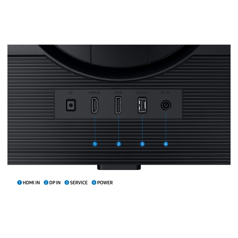 Samsung Odyssey G5 G50D Monitorius 32'' IPS QHD 2560x1440, 1 ms, 350 cd/m2, 180 Hz, Juoda