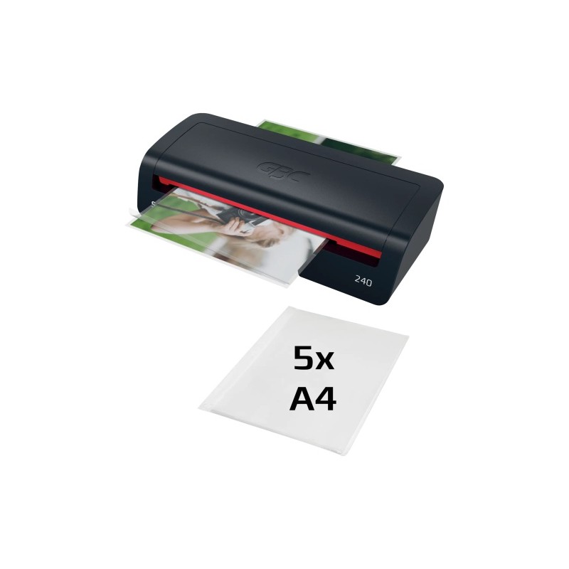 GBC 240 Home Office Laminavimo aparatas A4, 400 mm/min, Juoda/Raudona