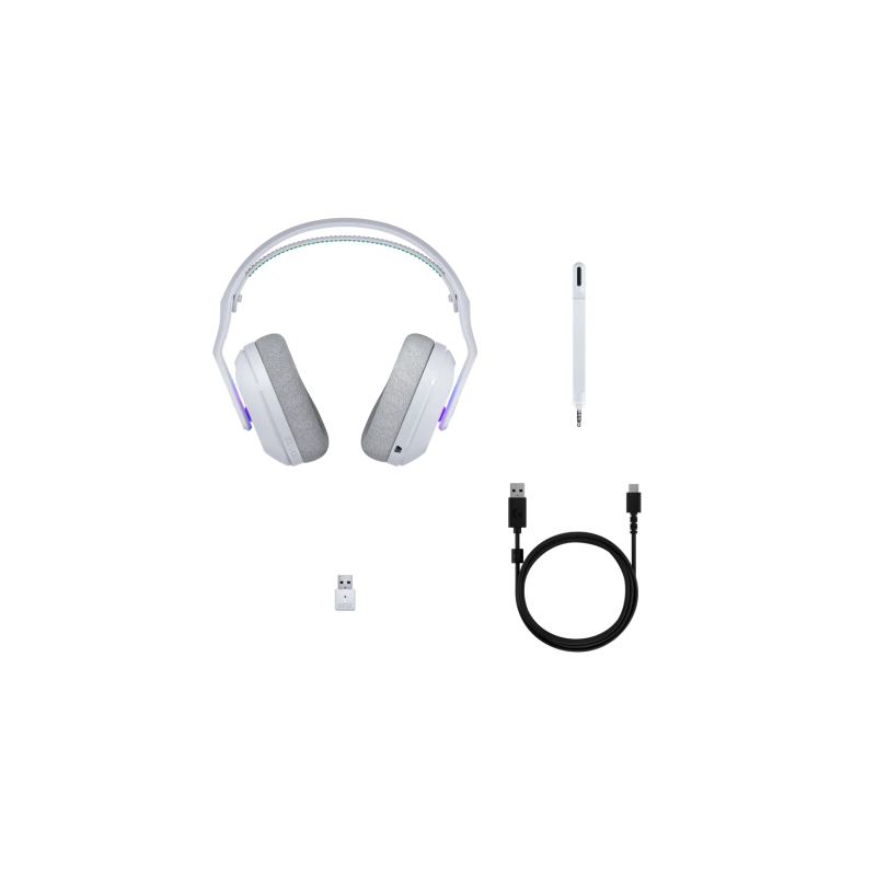 Logitech G G522 Lightspeed Belaidės žaidimų ausinės, Bluetooth, Balta
