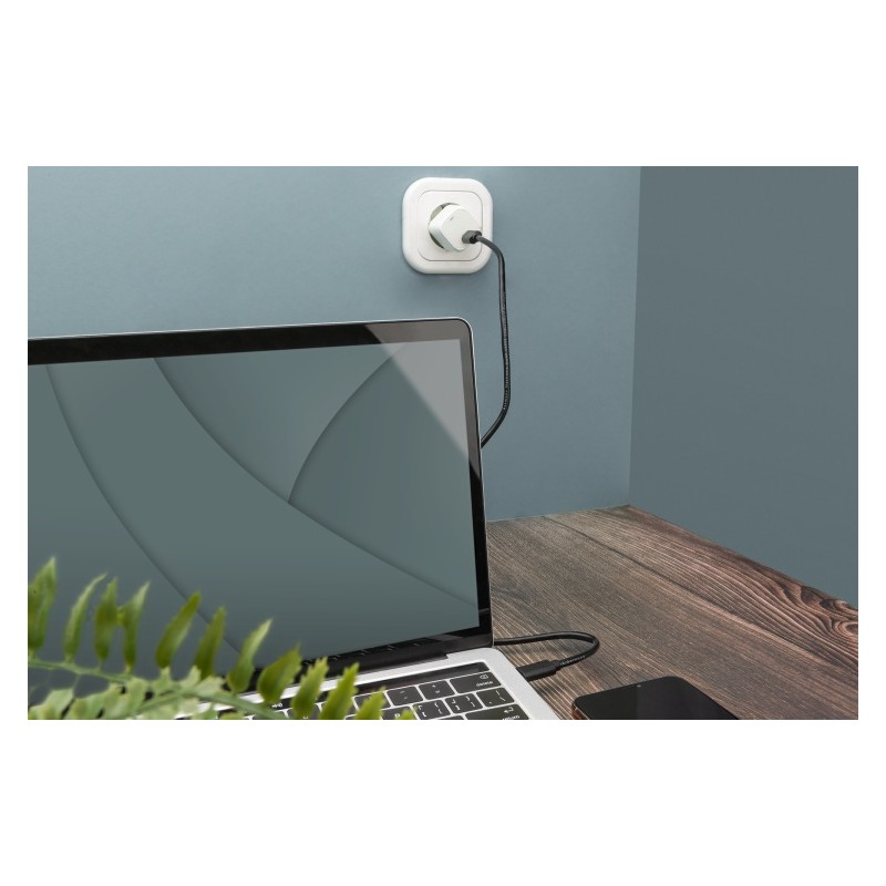 Digitus AK-300138-030-S USB-C Kabelis, USB-C 2.0 Male į USB-C 2.0 Male, 3 m, Juoda