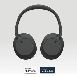 Sony WH-CH720N Noise Cancelling Belaidės ausinės, Bluetooth, Juoda