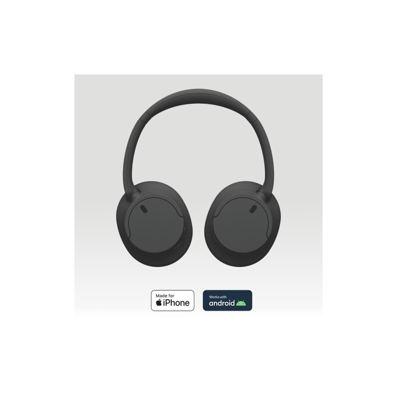 Sony WH-CH720N Noise Cancelling Belaidės ausinės, Bluetooth, Juoda