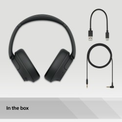 Sony WH-CH720N Noise Cancelling Belaidės ausinės, Bluetooth, Juoda