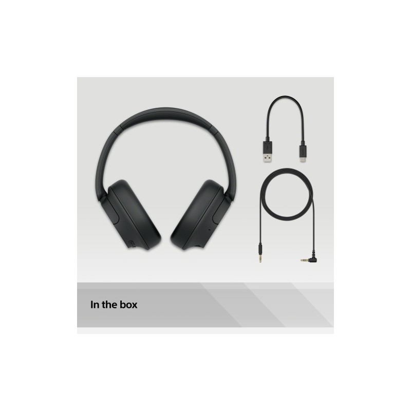 Sony WH-CH720N Noise Cancelling Belaidės ausinės, Bluetooth, Juoda