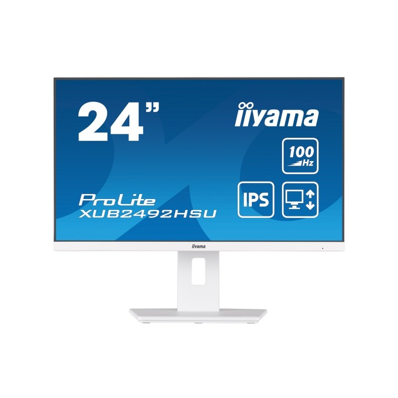 iiyama ProLite XUB2492HSU-W6 Monitorius 24'' IPS, FHD 1920x1080, 0.4 ms, 250 cd/m2, 100 Hz, Balta