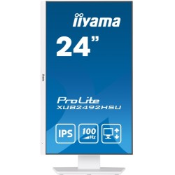 iiyama ProLite XUB2492HSU-W6 Monitorius 24'' IPS, FHD 1920x1080, 0.4 ms, 250 cd/m2, 100 Hz, Balta