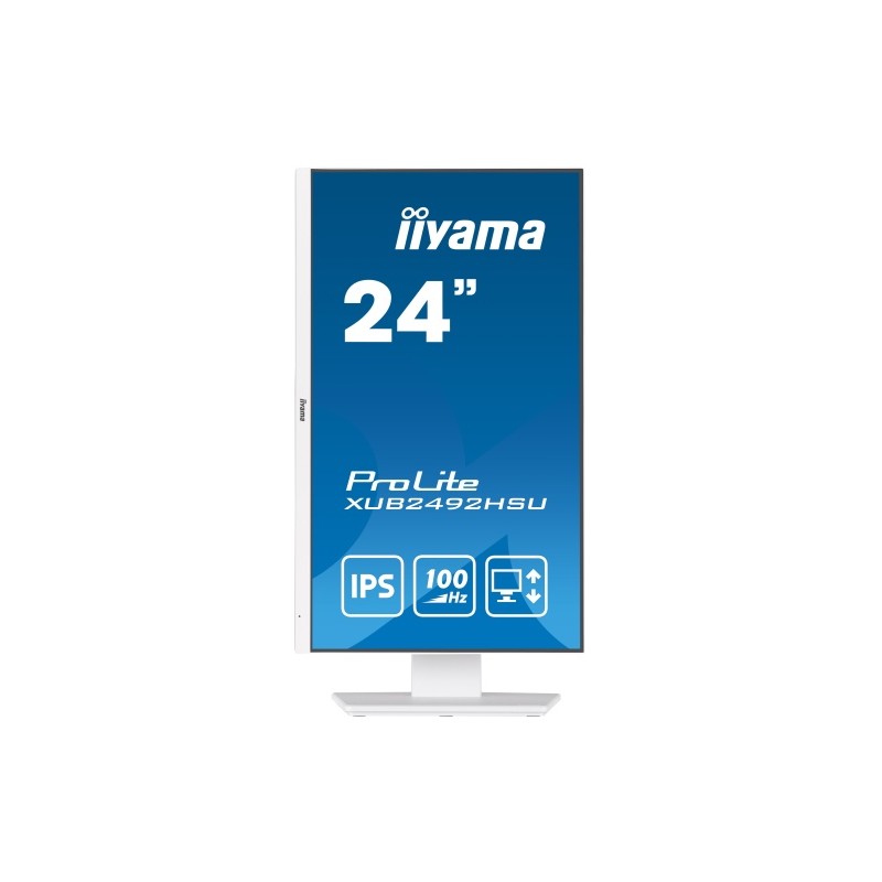 iiyama ProLite XUB2492HSU-W6 Monitorius 24'' IPS, FHD 1920x1080, 0.4 ms, 250 cd/m2, 100 Hz, Balta