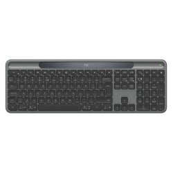 Logitech Signature Slim Solar+ K980 Belaidė klaviatūra, RF Wireless+Bluetooth, US Int, Graphite