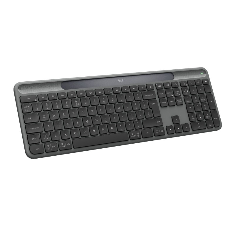 Logitech Signature Slim Solar+ K980 Belaidė klaviatūra, RF Wireless+Bluetooth, US Int, Graphite