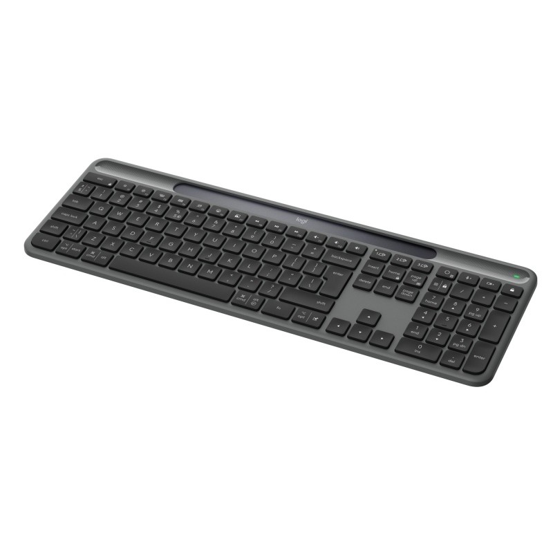Logitech Signature Slim Solar+ K980 Belaidė klaviatūra, RF Wireless+Bluetooth, US Int, Graphite