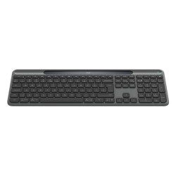 Logitech Signature Slim Solar+ K980 Belaidė klaviatūra, RF Wireless+Bluetooth, US Int, Graphite