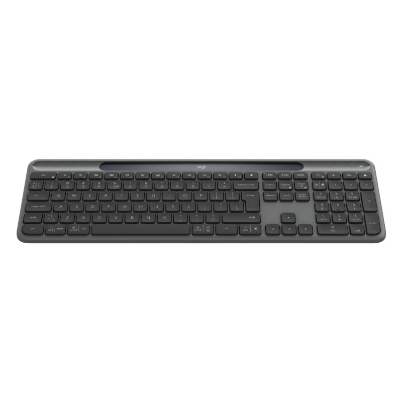 Logitech Signature Slim Solar+ K980 Belaidė klaviatūra, RF Wireless+Bluetooth, US Int, Graphite
