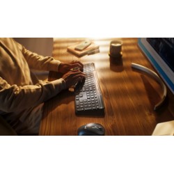 Logitech Signature Slim Solar+ K980 Belaidė klaviatūra, RF Wireless+Bluetooth, US Int, Graphite