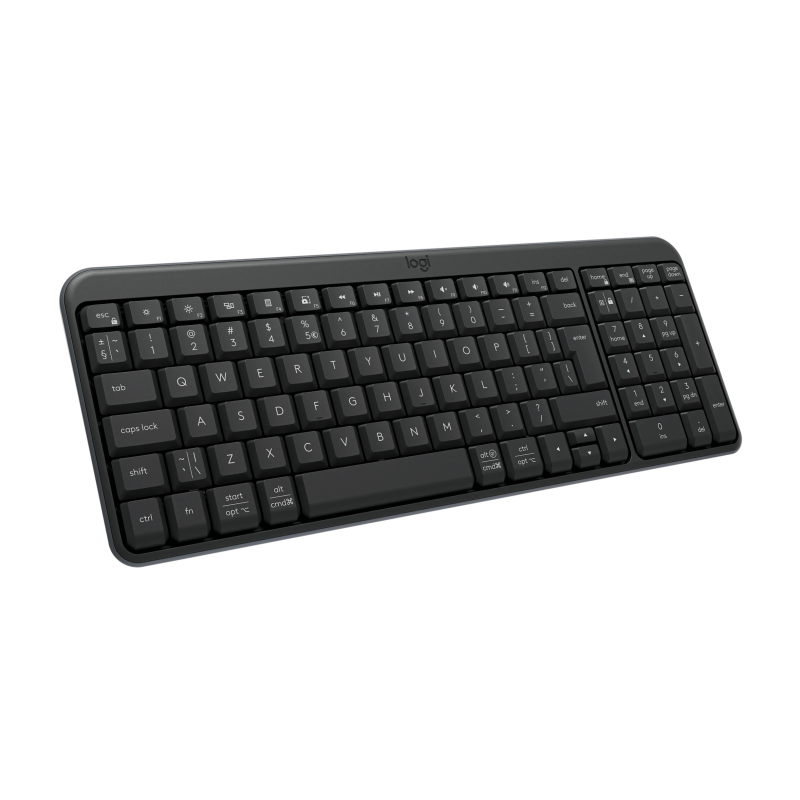 Logitech K250 Compact Belaidė klaviatūra, Bluetooth, US Int, Graphite