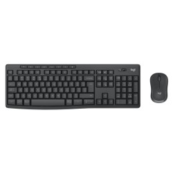 Logitech MK370 Combo for Business Belaidė klaviatūra + Pelė, RF Wireless+Bluetooth, US Int, Graphite