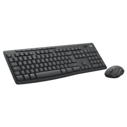 Logitech MK370 Combo for Business Belaidė klaviatūra + Pelė, RF Wireless+Bluetooth, US Int, Graphite