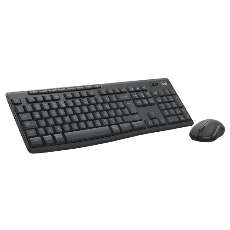 Logitech MK370 Combo for Business Belaidė klaviatūra + Pelė, RF Wireless+Bluetooth, US Int, Graphite