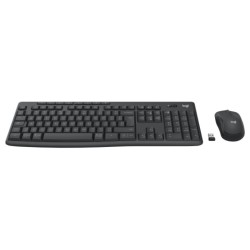Logitech MK370 Combo for Business Belaidė klaviatūra + Pelė, RF Wireless+Bluetooth, US Int, Graphite