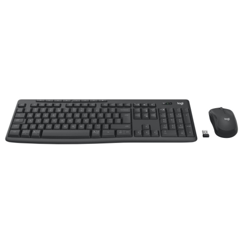 Logitech MK370 Combo for Business Belaidė klaviatūra + Pelė, RF Wireless+Bluetooth, US Int, Graphite