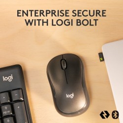 Logitech MK370 Combo for Business Belaidė klaviatūra + Pelė, RF Wireless+Bluetooth, US Int, Graphite