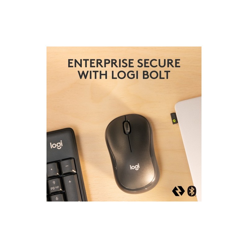Logitech MK370 Combo for Business Belaidė klaviatūra + Pelė, RF Wireless+Bluetooth, US Int, Graphite