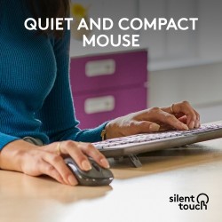 Logitech MK370 Combo for Business Belaidė klaviatūra + Pelė, RF Wireless+Bluetooth, US Int, Graphite