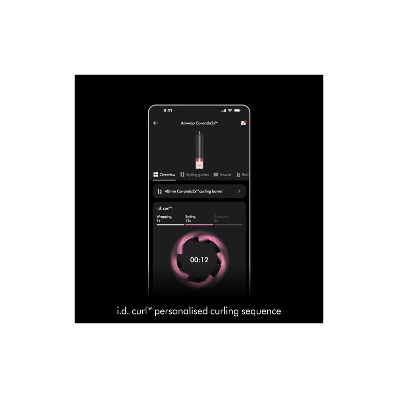 Dyson HS09 Airwrap Co-anda2x Straight+Wavy Plaukų formavimo prietaisas, Ceramic Pink/Rose Gold