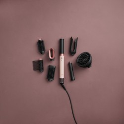 Dyson HS09 Airwrap Co-anda2x Straight+Wavy Plaukų formavimo prietaisas, Ceramic Pink/Rose Gold