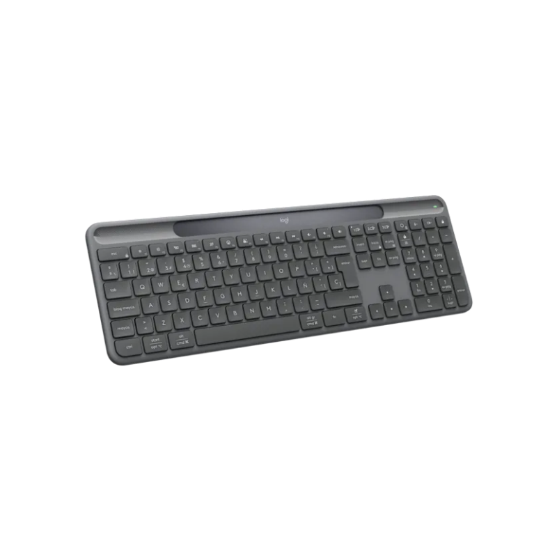 Logitech Signature Slim Solar+ K980 for Business Belaidė klaviatūra, RF+Bluetooth, US Int, Graphite