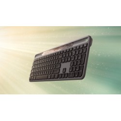 Logitech Signature Slim Solar+ K980 for Business Belaidė klaviatūra, RF+Bluetooth, US Int, Graphite