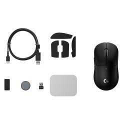 Logitech G PRO X SUPERLIGHT 2c Belaidė žaidimų pelė, RF Wireless, 44000 DPI, Juoda