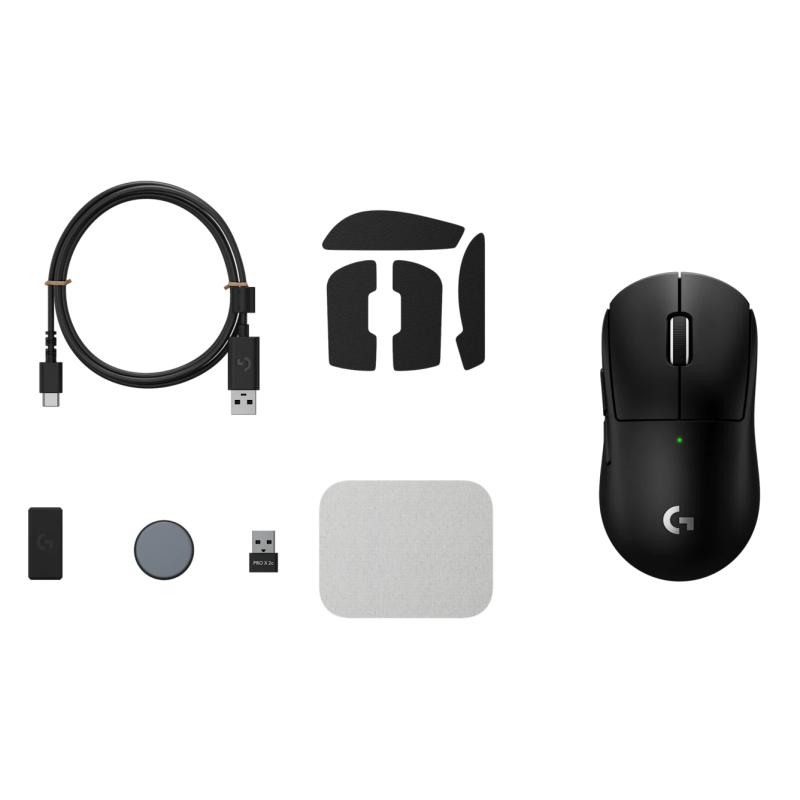 Logitech G PRO X SUPERLIGHT 2c Belaidė žaidimų pelė, RF Wireless, 44000 DPI, Juoda