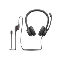 Logitech H390 Laidinės ausinės, USB-C, Juoda