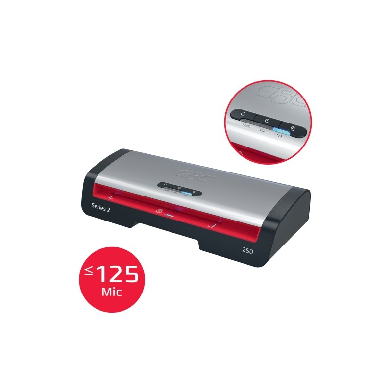 GBC 250 Office Laminavimo aparatas A4, 500 mm/min, Juoda/Pilka