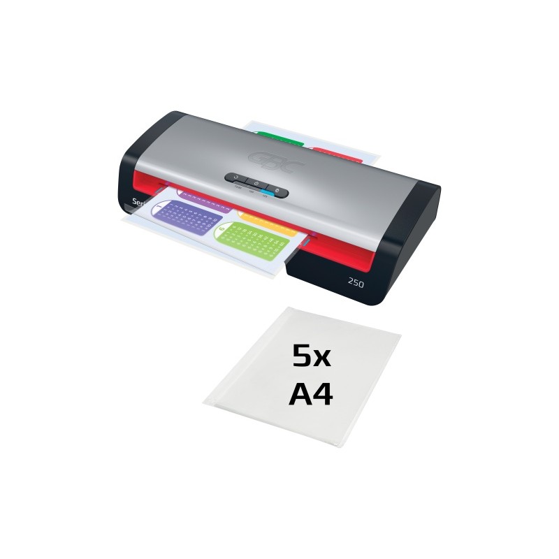 GBC 250 Office Laminavimo aparatas A4, 500 mm/min, Juoda/Pilka