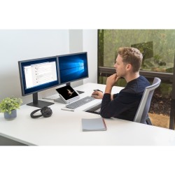 Kensington SureTrack Dual Belaidė pelė, RF Wireless + Bluetooth, 2400 DPI, Juoda