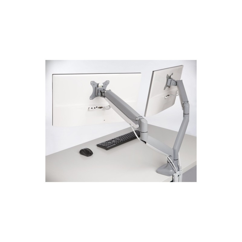 Kensington K55471EU SmartFit One-Touch Dual Monitor Arm Monitoriaus laikiklis, Silver