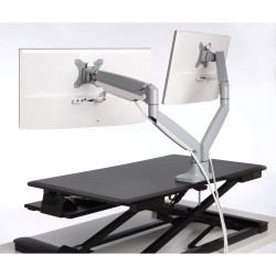Kensington K55471EU SmartFit One-Touch Dual Monitor Arm Monitoriaus laikiklis, Silver