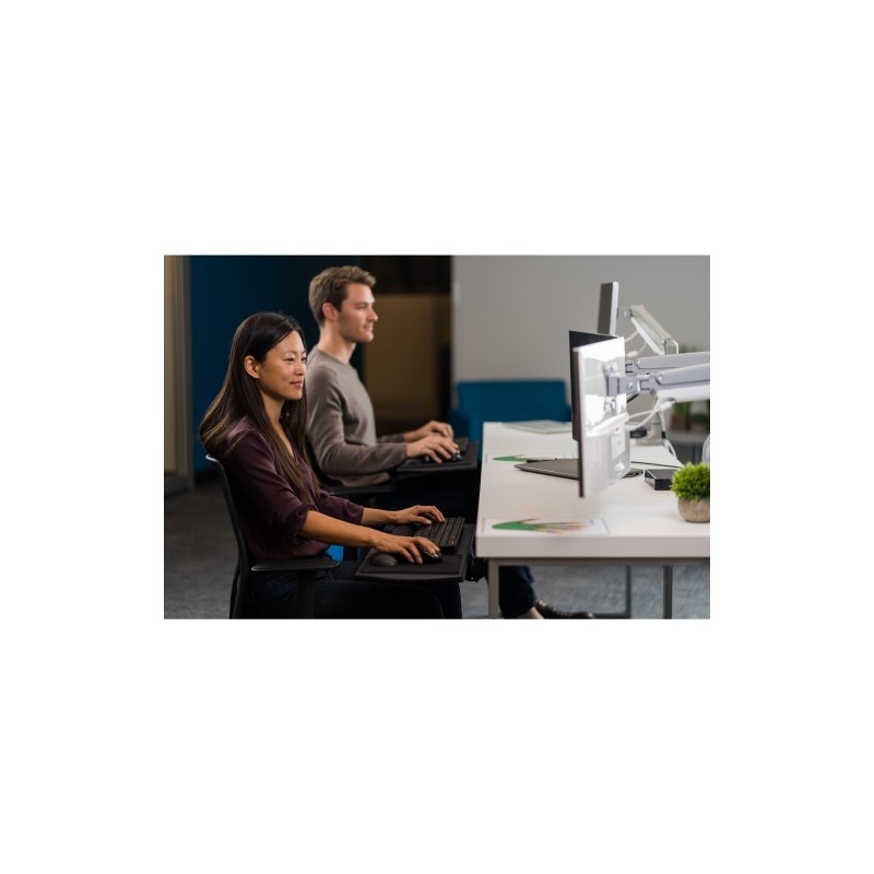 Kensington K55471EU SmartFit One-Touch Dual Monitor Arm Monitoriaus laikiklis, Silver