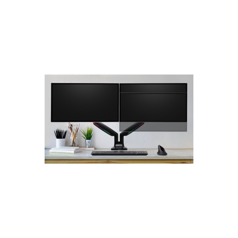 Kensington K59601WW SmartFit One-Touch Dual Monitor Arm Monitoriaus laikiklis, Juoda