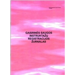 Gaisrinės saugos instruktažų registracijų žurnalas, A4 (24)  0720-070