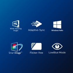 Philips S Line 272S1MH/00 Monitorius 27'' IPS, FHD 1920x1080, 4 ms, 300 cd/m2, 75 Hz, Juoda