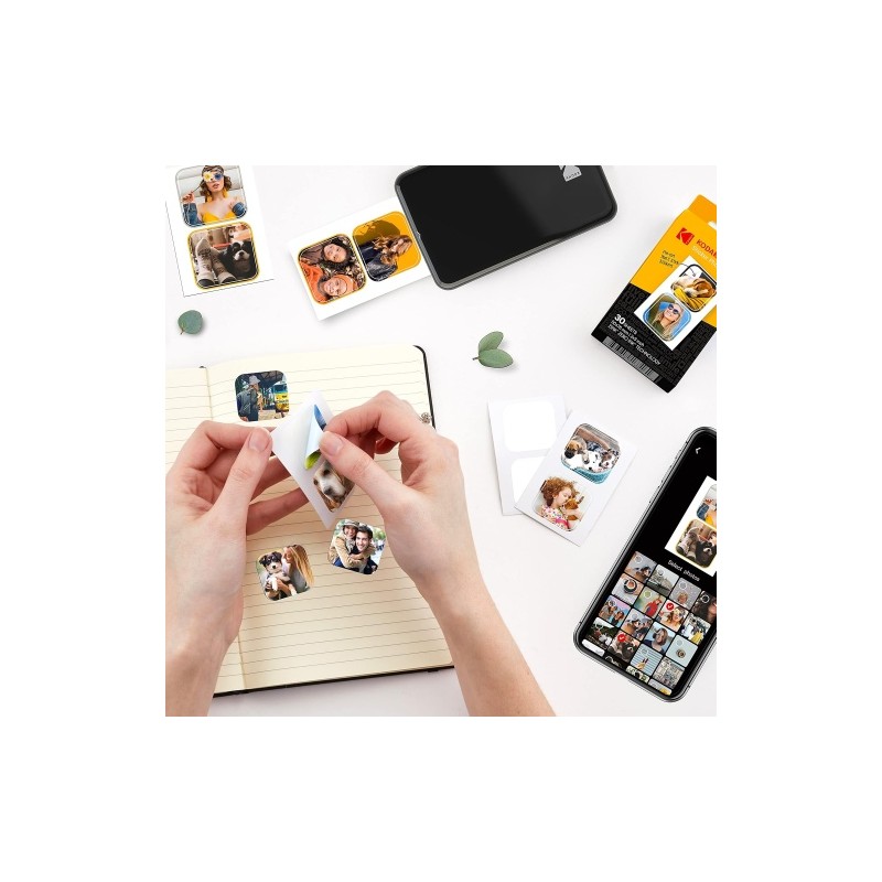 Kodak ZINK 2x3'' 50x76 mm 30 Sheets Pre-Cut Sticker Fotopopierius